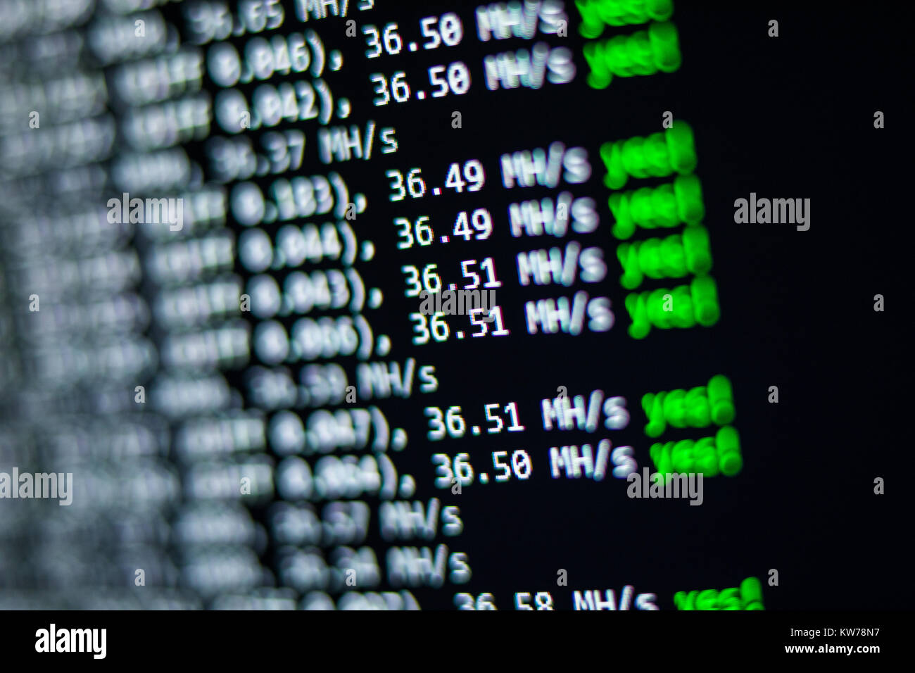 Investing And Stock Mining Bitcoin Market Concept Gain And Profit - 